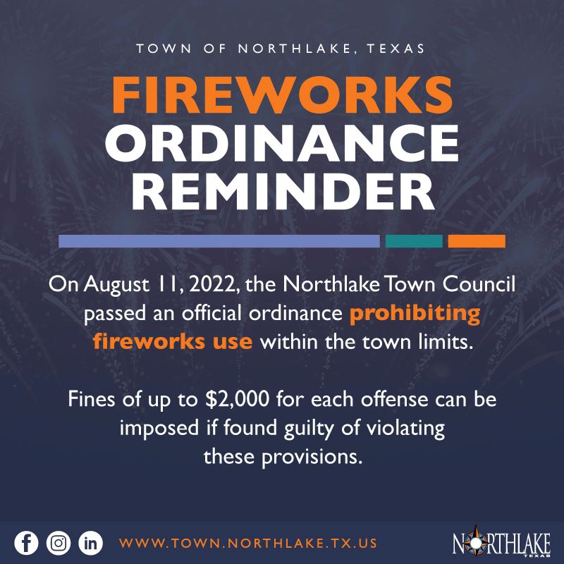 Fireworks Banned Reminder