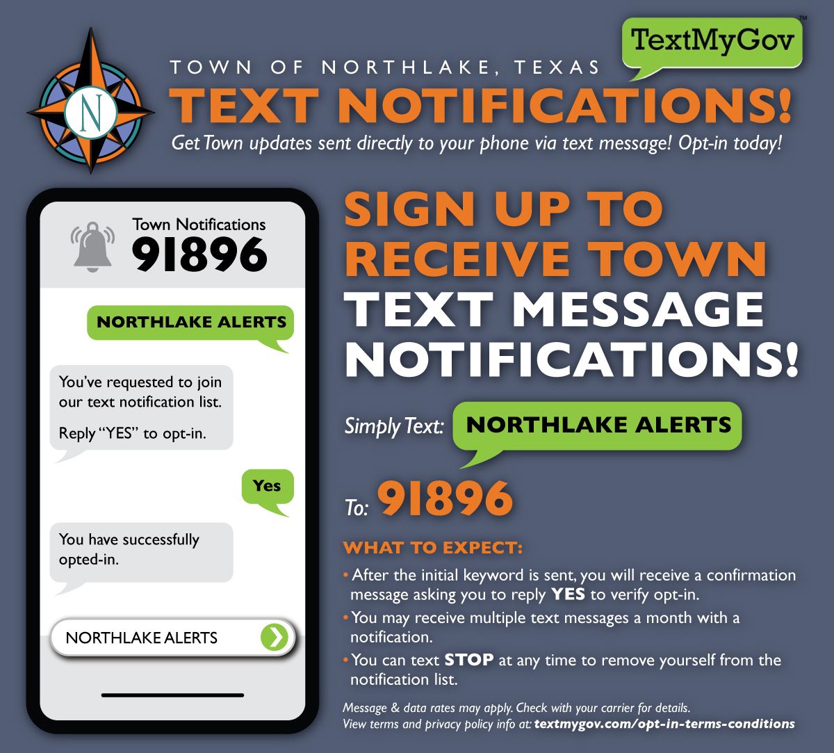 Text My Gov Notifications Infographic