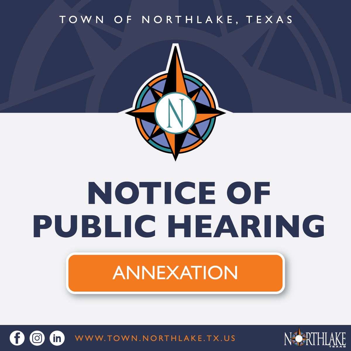 Notice of public hearing - Annexation